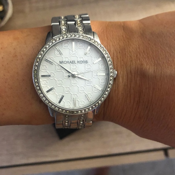 Michael Kors wrist watch mk-3148 silver - Picture 3 of 9